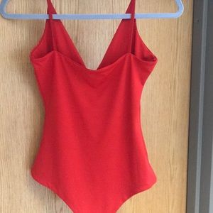 Princess Polly Tops - Princess Polly red bodysuit Princess Polly Tops - Princess Polly red bodysuit